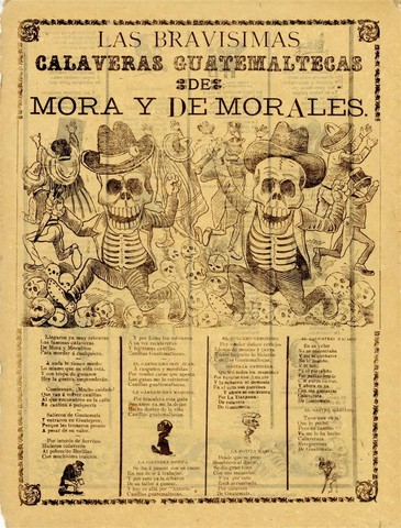 Las bravisimas calaveras guatemaltecas de Mora y de Morales