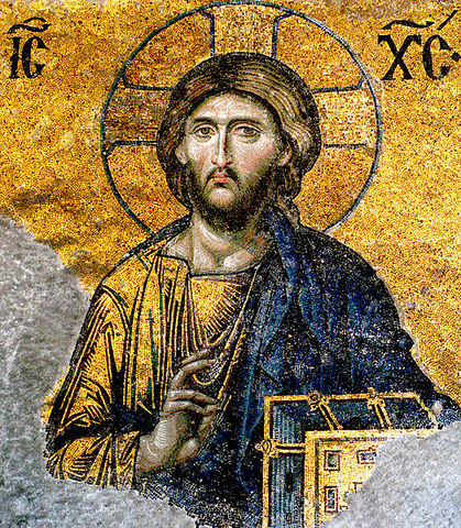 Detail of Deesis Mosaic in Hagia Sophia