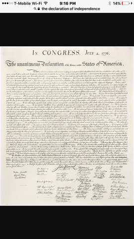 The Declaration of Independence