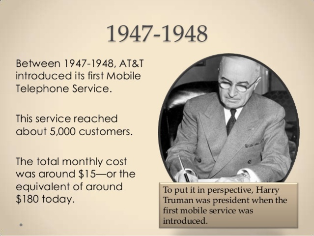 Commercialized Mobile Telephone Service