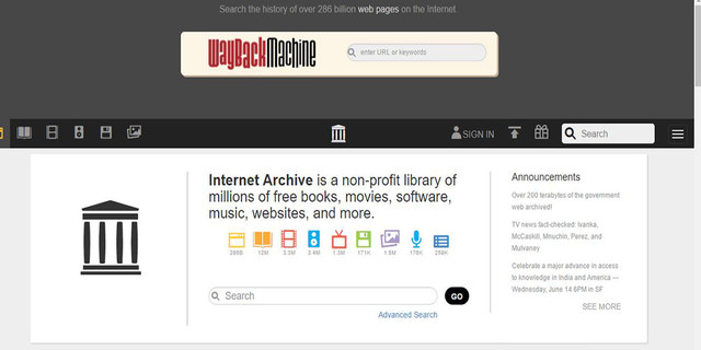 Archive Wayback Machine