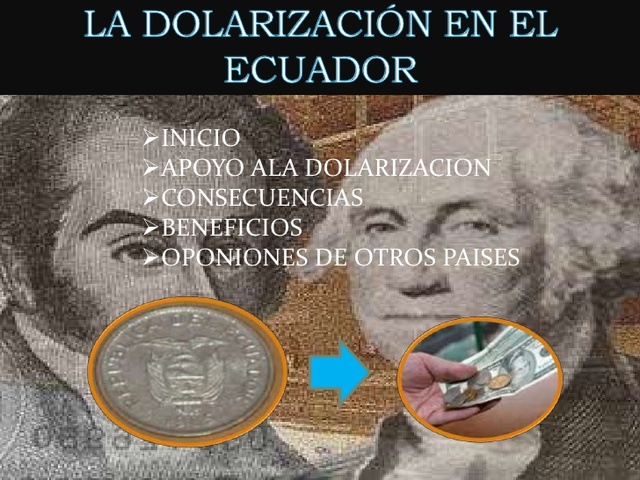 PLANO INTERNACIONAL - DOLARIZACIÓN EN ECUADOR