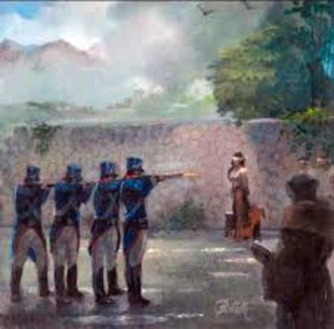 Policarpa es Fusilada