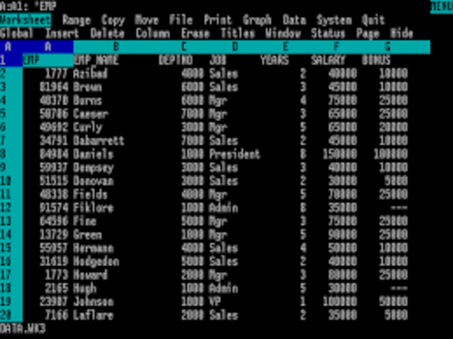 VisiCalc the first computerized spreadsheet