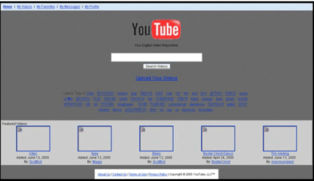Youtube is first Launched