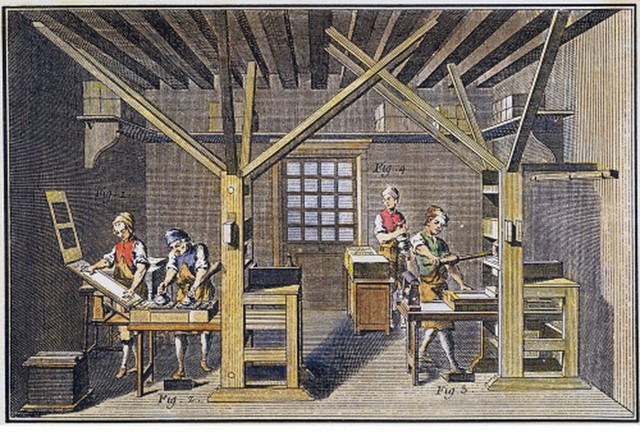 Creation of the print and press