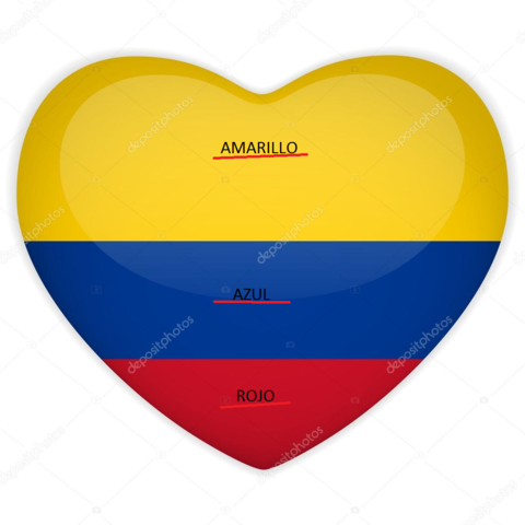 Los Colores De La Bandera De Colombia