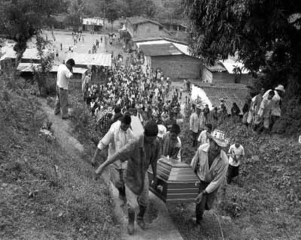 Primeras masacres del Bloque Central Bolívar