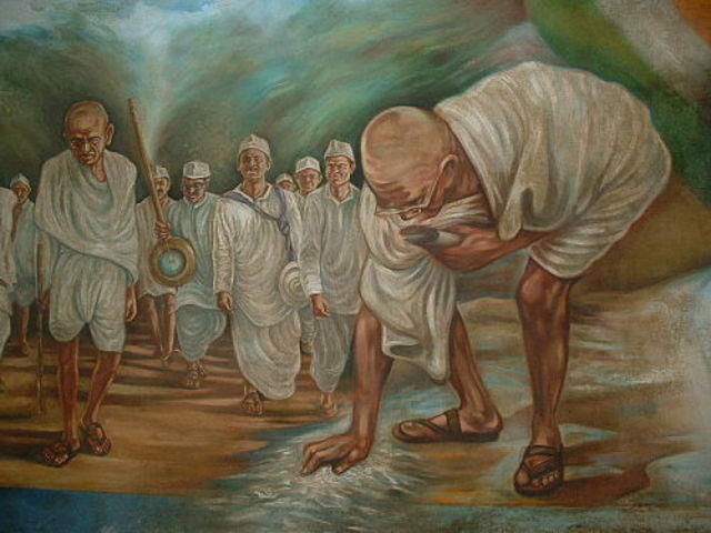Gandi's Travels Sressing Nonviolent Resistence