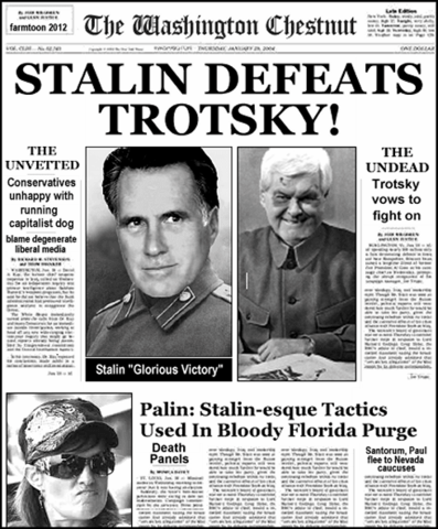 A disputa entre Trotsky e Stalin.