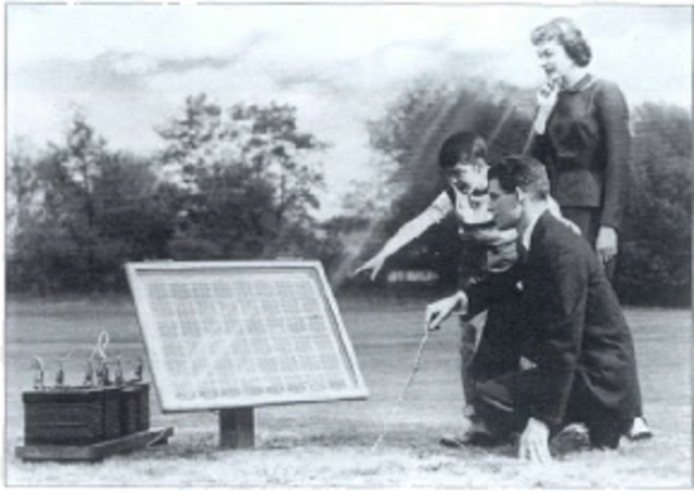 First Silicon Solar Cell