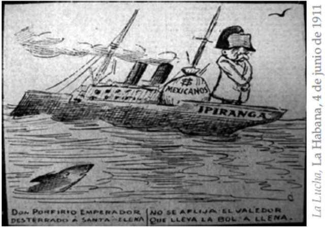 Porfirio Díaz renuncia a la presidencia de México luego de más de 30 años de ocupar el poder