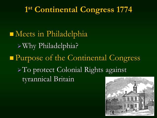 1st Continental Congress