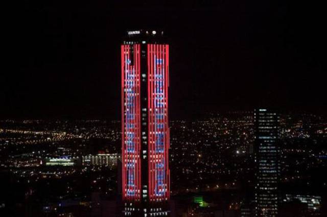 Construcción Torre Colpatria Bogotá.