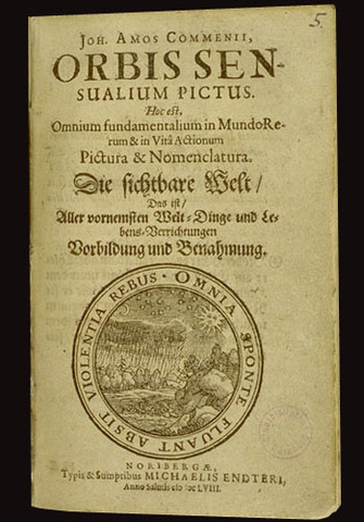 First Children's Book with pictures was published by Comenius