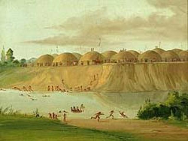 The expedition arrives at the villages of the Mandan and Hidatsa