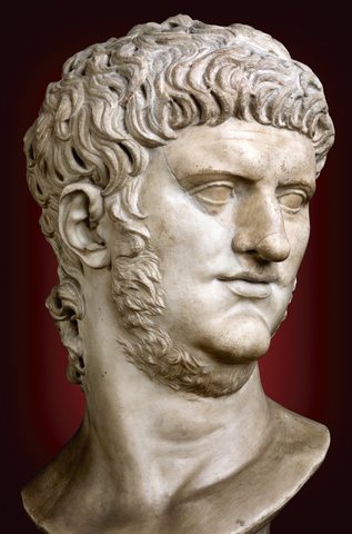 Emperador Nerón hijastro de Claudio 54 – 68 AD