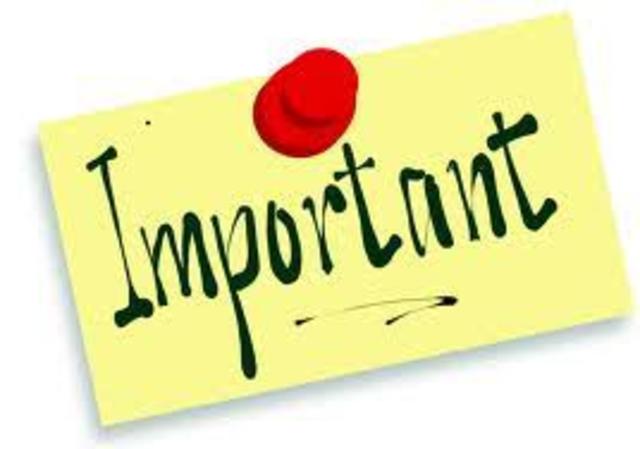 Important Events shown with ***