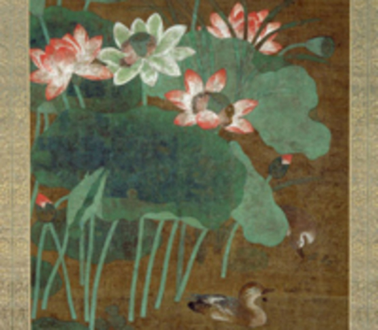 Lotus Flowers and Ducks
