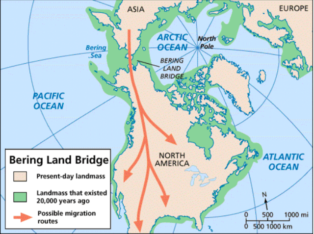 Migration by the Bering Strait