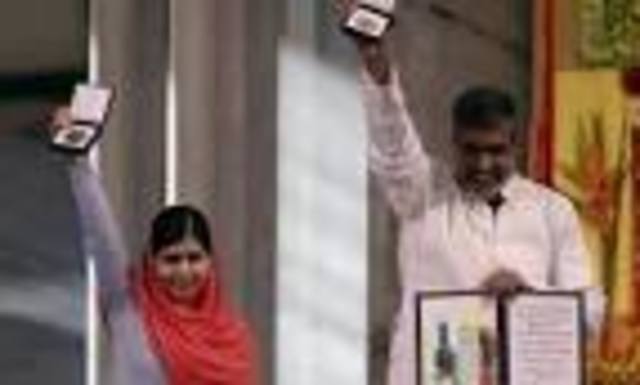 When Malala won the noble peace prize