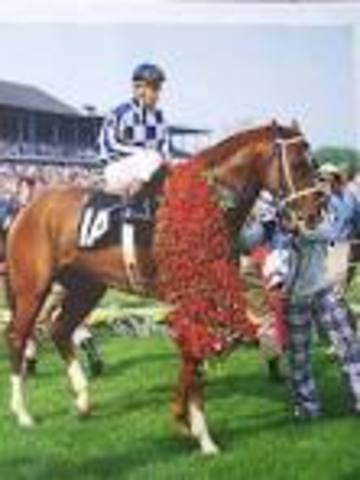 Secretariat wins the triple crown