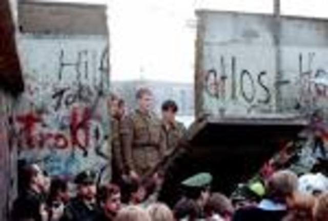 tearing down the Berlin wall