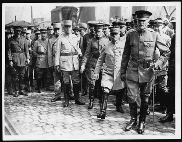 American Forces under General Pershing Launched First Major Offensive