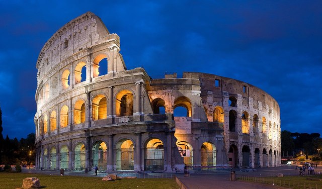 El Coliseo, en Roma (Italia).