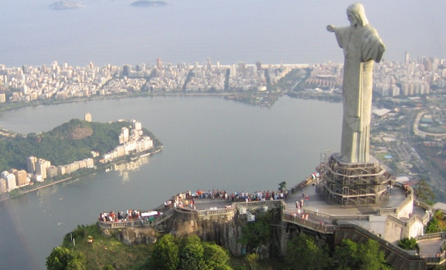 La estatua Cristo Redentor, en Río de Janeiro (Brasil).