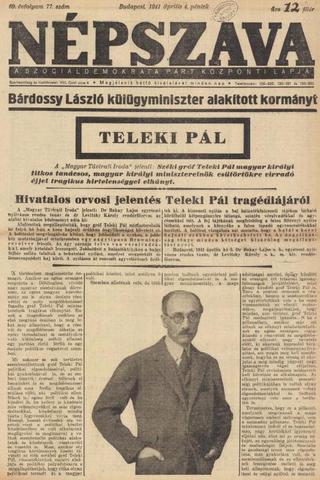 Teleki öngyilkossága