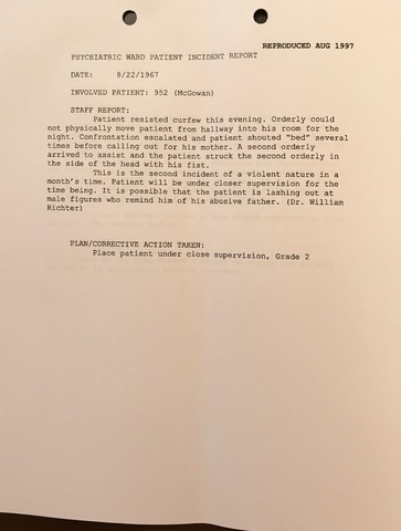 Incident Report for Resisted Curfew