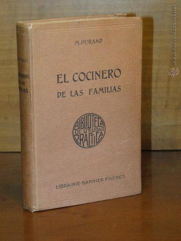 Libro El Cocinero de las Familias