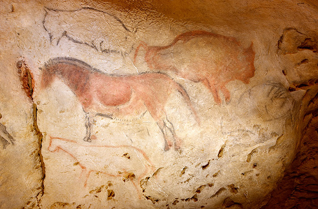 Ekain Cave paintings.