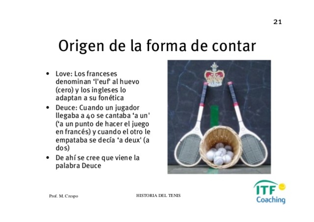 Forma de Contar en el Tenis, Love, Deuce, Tennis