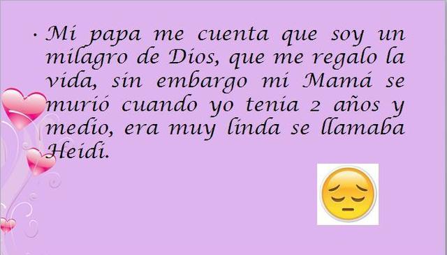 Mi mama se fue al cielo