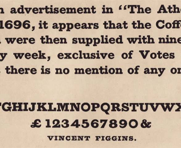 Diseño de fuente Antique