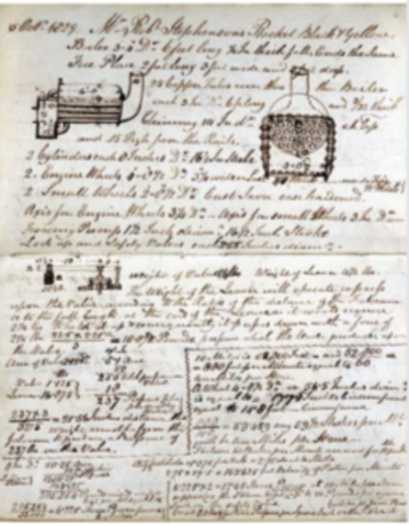 Locomotora de vapor.