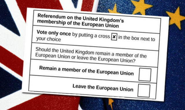 The U.K. holds a referendum on whether to leave the European Union.