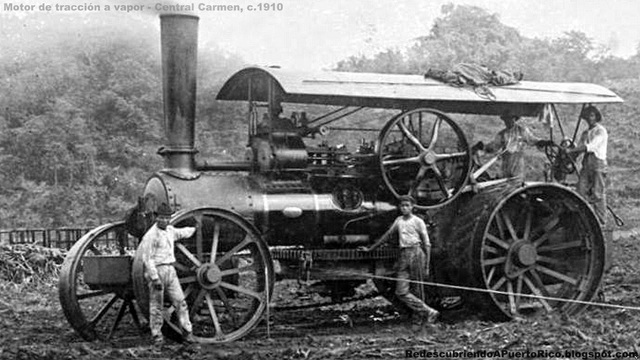 Primer Tractor Con Motor De Traccion De Vapor