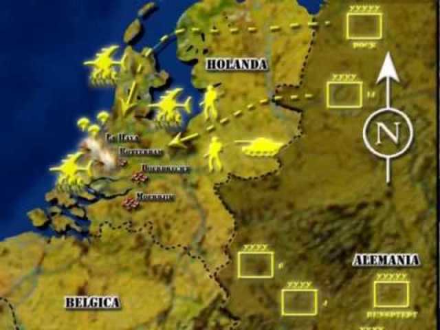 Alemania invade a Luxemburgo, Holanda y Bélgica.