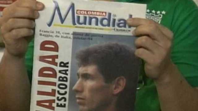 assassinated of the Colombia player Andres Escobar