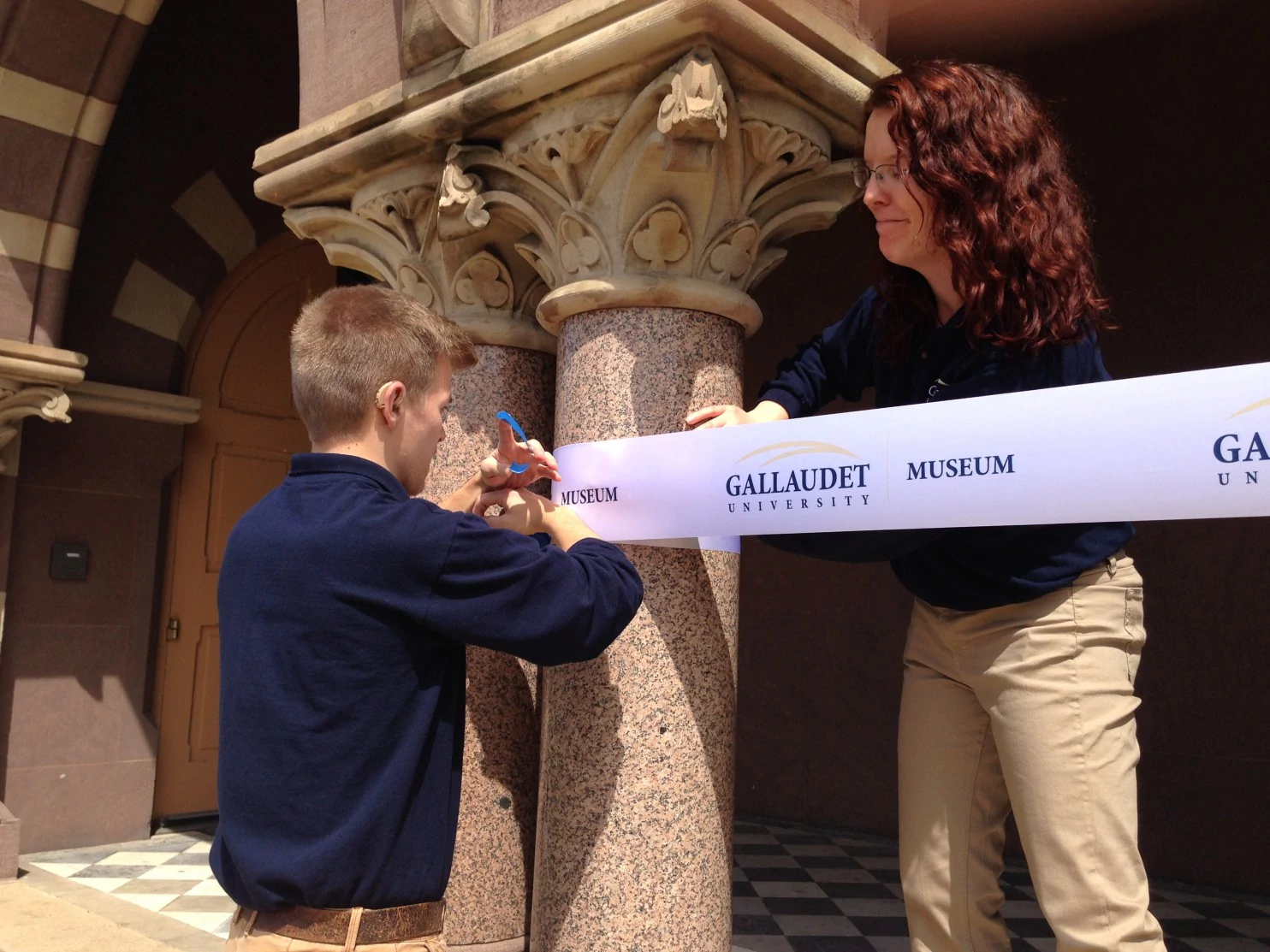 The National Deaf-Mute College enrolls its first student