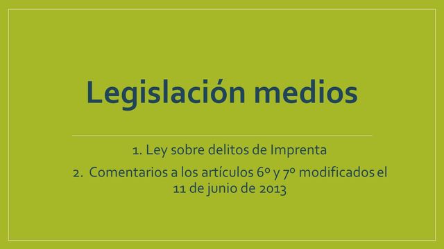 Artículos 6º y 7º