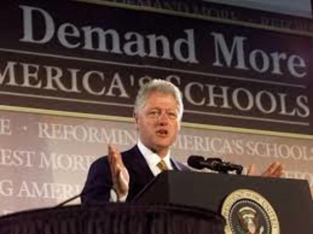 Bill Clinton gives choices in Education