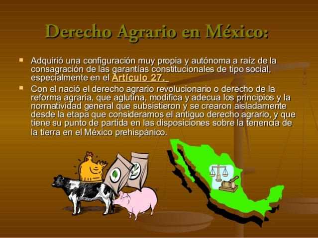 Efectos del reparto agrario