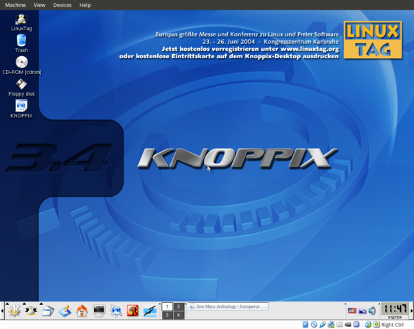 KNOPPIX basada en Debian