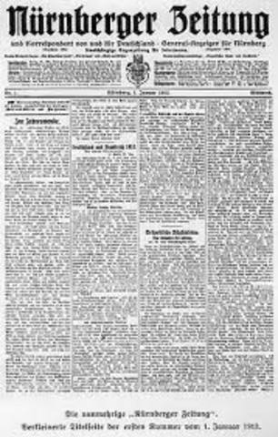 Publicación del primer periódico impreso.