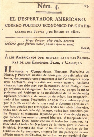 El periodismo político nace con la Independencia (1810) y tiene carácter polémico.