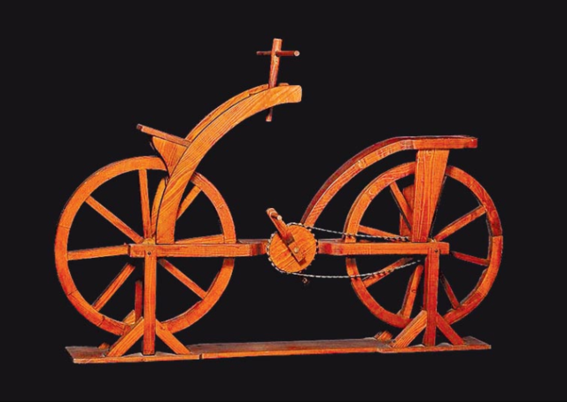 Prototipo hecho en función de los supuestos planos de Da Vinci